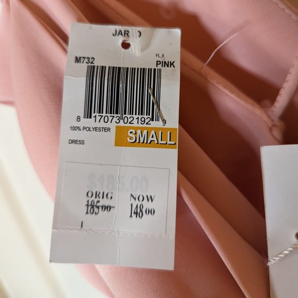 Jarlo Ruffle Hem, Open Back, Midi Dress in Pink - NEW with tags! - Picture 6 of 12